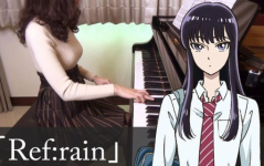 黑衣小姐姐弹钢琴动漫,动漫中的钢琴女神传奇